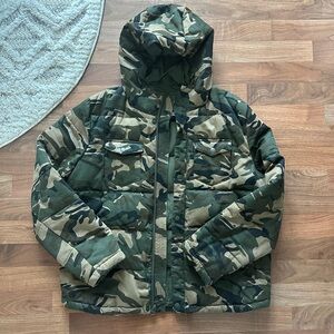 Levi's Green and Brown Camouflage Jacket